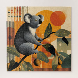 Koala sitzt in einem Baum Puzzle