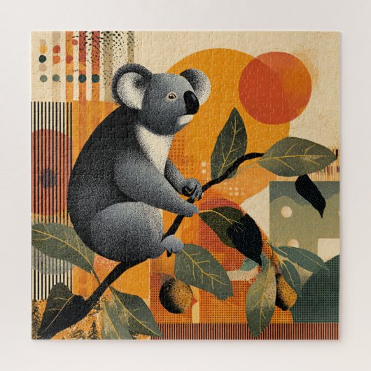 Koala sitzt in einem Baum Puzzle (Vertikal)