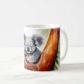 Koala sitzt in einem Eukalyptusbaum Kaffeetasse (VorderseiteRechts)