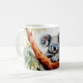 Koala sitzt in einem Eukalyptusbaum Kaffeetasse (Vorderseite Links)
