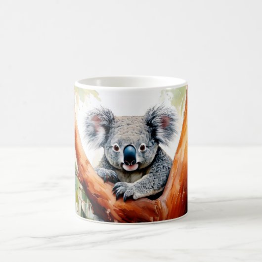 Koala sitzt in einem Eukalyptusbaum Kaffeetasse (Mittel)