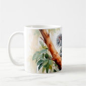 Koala sitzt in einem Eukalyptusbaum Kaffeetasse (Links)