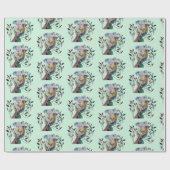 Koala sitzt in einem Kaugummi Geschenkpapier (Flach)