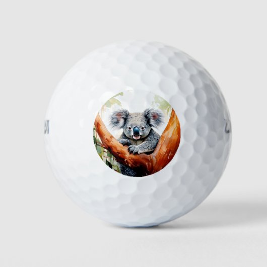 Koala sitzt in einem Kaugummi Golfball (Vorderseite)