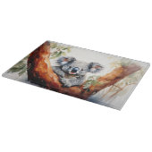 Koala sitzt in einem Kaugummi Schneidebrett (Ecke)