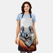 Koala sitzt in einem Kaugummi Schürze (Getragen)