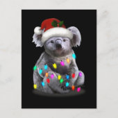 Koala sitzt mit Weihnachten Weihnachten Weihnachte Postkarte (Vorderseite)