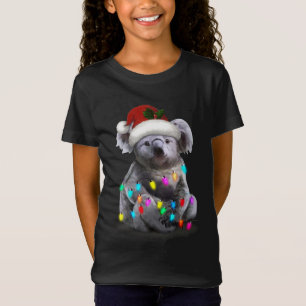 Koala sitzt mit Weihnachten Weihnachten Weihnachte T-Shirt
