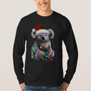 Koala sitzt mit Weihnachten Weihnachten Weihnachte T-Shirt