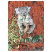 Koala Snack Time Clipboard Klemmbrett (Rückseite)