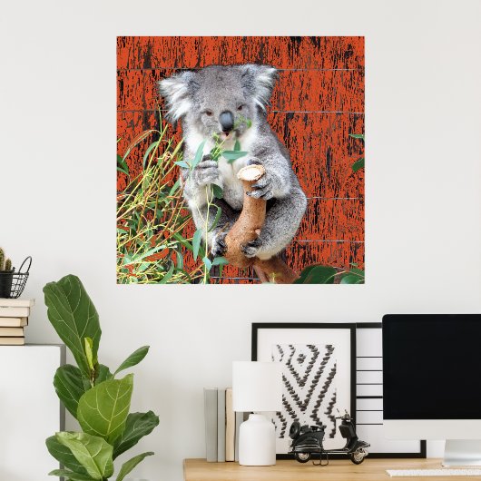 Koala Snack Time Poster (Heimbüro)