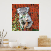 Koala Snack Time Poster (Küche)