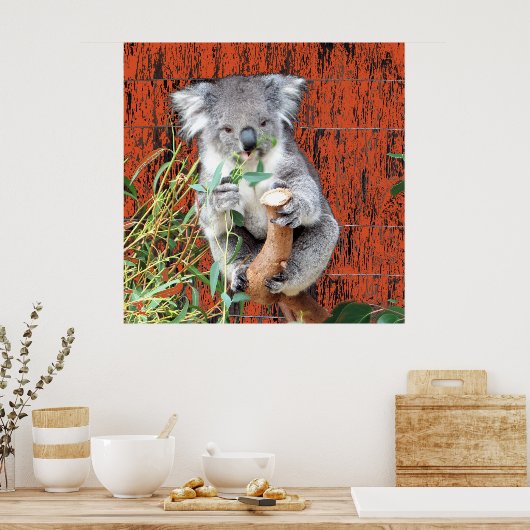 Koala Snack Time Poster (Küche)