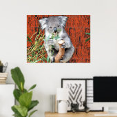 Koala Snack Time Poster (Heimbüro)