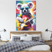 Koala spielt Gitarre, Rock Graffiti Leinwanddruck (Insitu (Schlafzimmer))