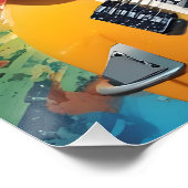 Koala spielt Gitarre, Rock Graffiti Poster (Ecke)