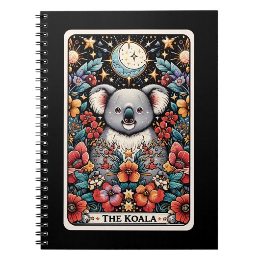 Koala Spirit Tarot Card Notebook Notizblock (Vorderseite)