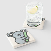 Koala Steinuntersetzer (Seitenansicht)