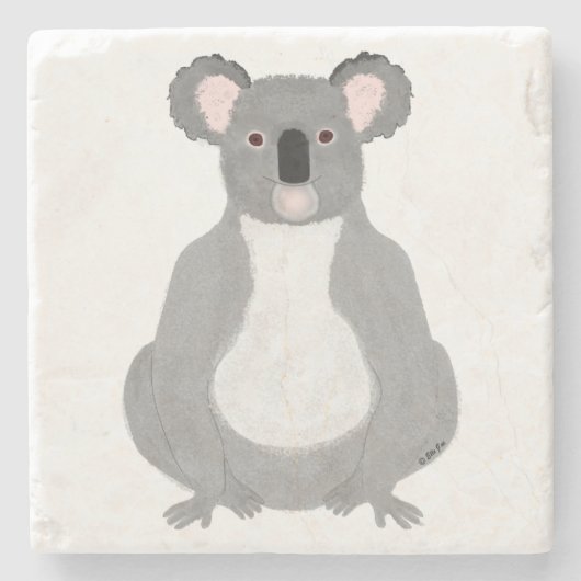 Koala Stone Untersetzer (Vorderseite)