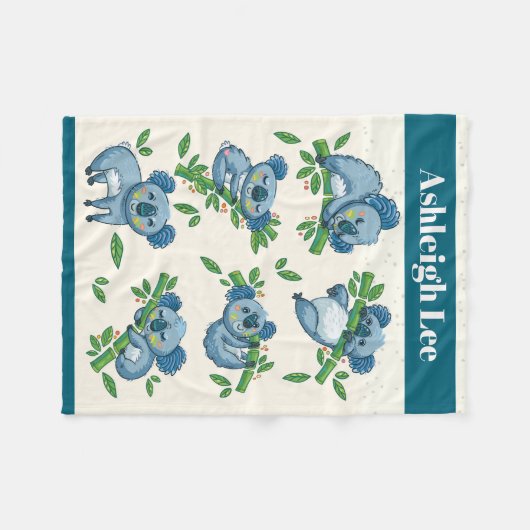 Koala Süssen Fleecedecke (Vorderseite (Horizontal))