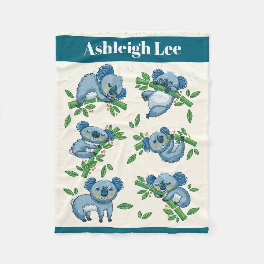 Koala Süssen Fleecedecke (Vorderseite)