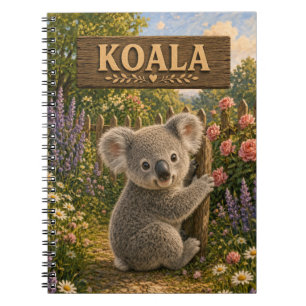 Koala Süßes Baby-Geschichtenbuch-Nursery-Tier Notizblock