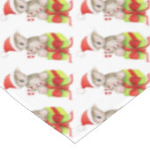 Koala Süßwarengeschenk Aquarell Weihnachtskunst Tischdecke (Schrägansicht)