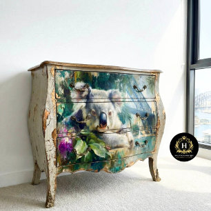 Koala & Sydney Harbour Bridge Decoupage Seidenpapier