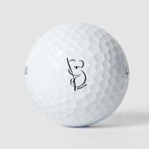 Koala T-Shirt   Minimale Qualität der Tintenzeichn Golfball