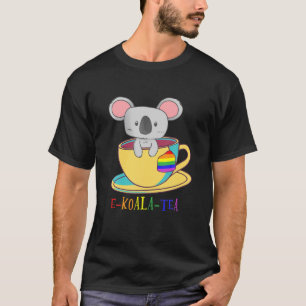 Koala Tea Equality LGBTQ Rainbow Que Lesbian Lov T-Shirt