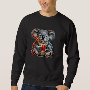 Koala Tea Lover Niedlicher Bär für Teetrinker Ein  Sweatshirt