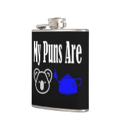 Koala Tea Puns Funny Flachmann (Links)