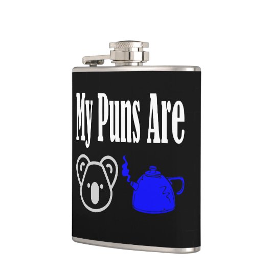 Koala Tea Puns Funny Flachmann (Links)