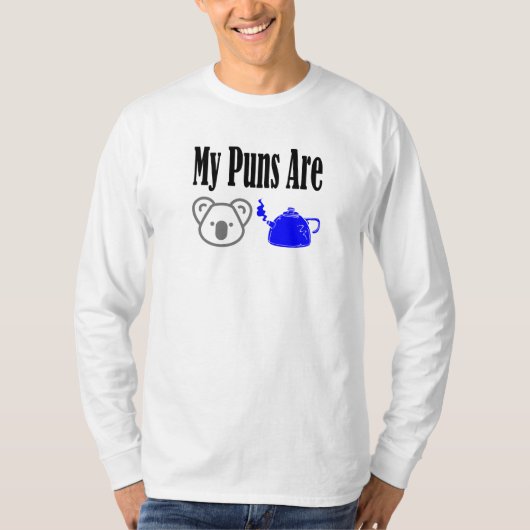 Koala Tea Puns Funny T-Shirt (Vorderseite)