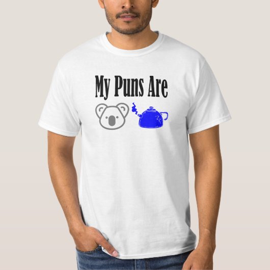 Koala Tea Puns Funny T-Shirt (Vorderseite)