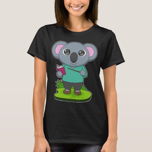 Koala Teacher Pointer T-Shirt (Vorderseite)