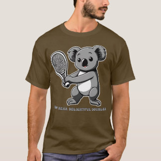 Koala Tennis Drop Bear Delikate Doubles T-Shirt