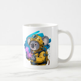 Koala Tiefseetaucher Süßer Cartoon-Entdecker Kaffeetasse