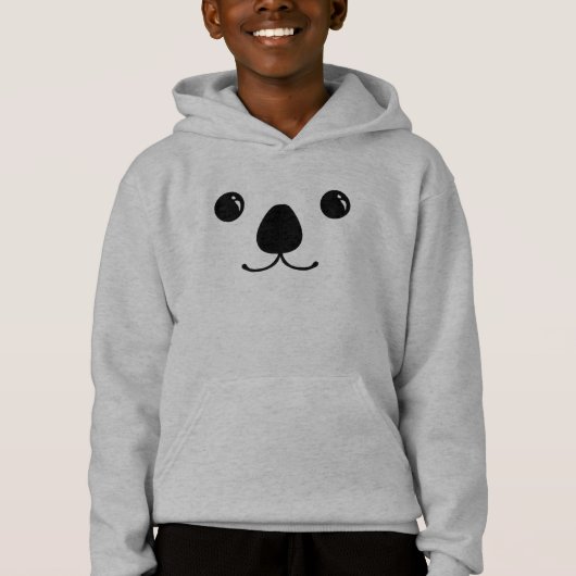 Koala-Tier-Gesichts-Entwurf Hoodie (Vorderseite)