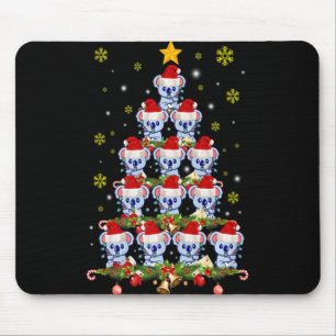 Koala Tier Xmas Koala Weihnachtsbaum T-Shirt Mousepad