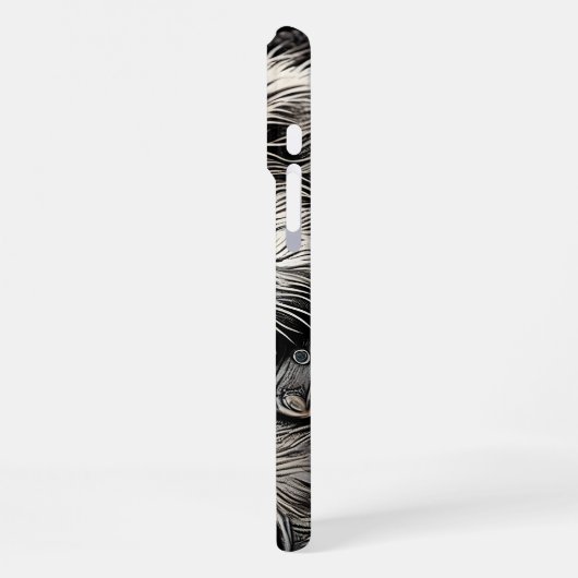 Koala trägt eine Lederweste auf der Jackettfläche iPhone Hülle (Linke Seite)