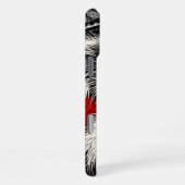 Koala trägt eine Lederweste auf der Jackettfläche iPhone Hülle (Rechte Seite)