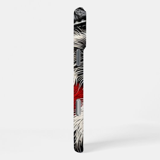 Koala trägt eine Lederweste auf der Jackettfläche iPhone Hülle (Rechte Seite)