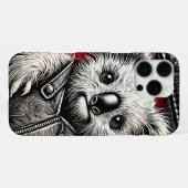 Koala trägt eine Lederweste auf der Jackettfläche iPhone Hülle (Rückseite (Horizontal))