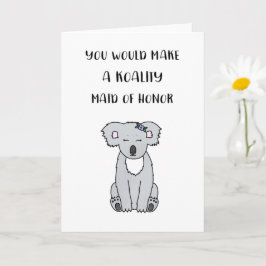 Koala Trauzeugin Vorschlag Card Karte