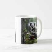 Koala trinkt Tee in einem Baum Kaffeetasse (VorderseiteRechts)