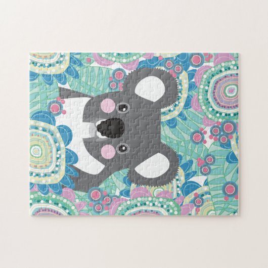Koala Tropical Bloom Puzzle (Horizontal)