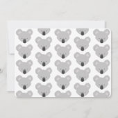 Koala Turning One Süße Tier 1. Geburtstag Einladung (Rückseite)