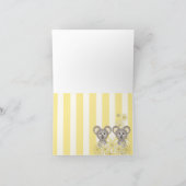 Koala Twin Geburtstag / Babydusche Danke Karte (Innenseite)