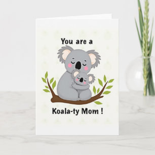 Koala-Ty-Mom-Illustrationskarte Karte